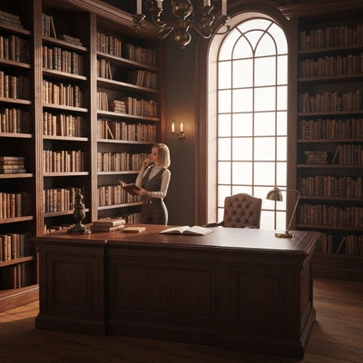 Stylish woman browsing silk pillowcases on a tablet in a well-lit home, representing online shopping convenience